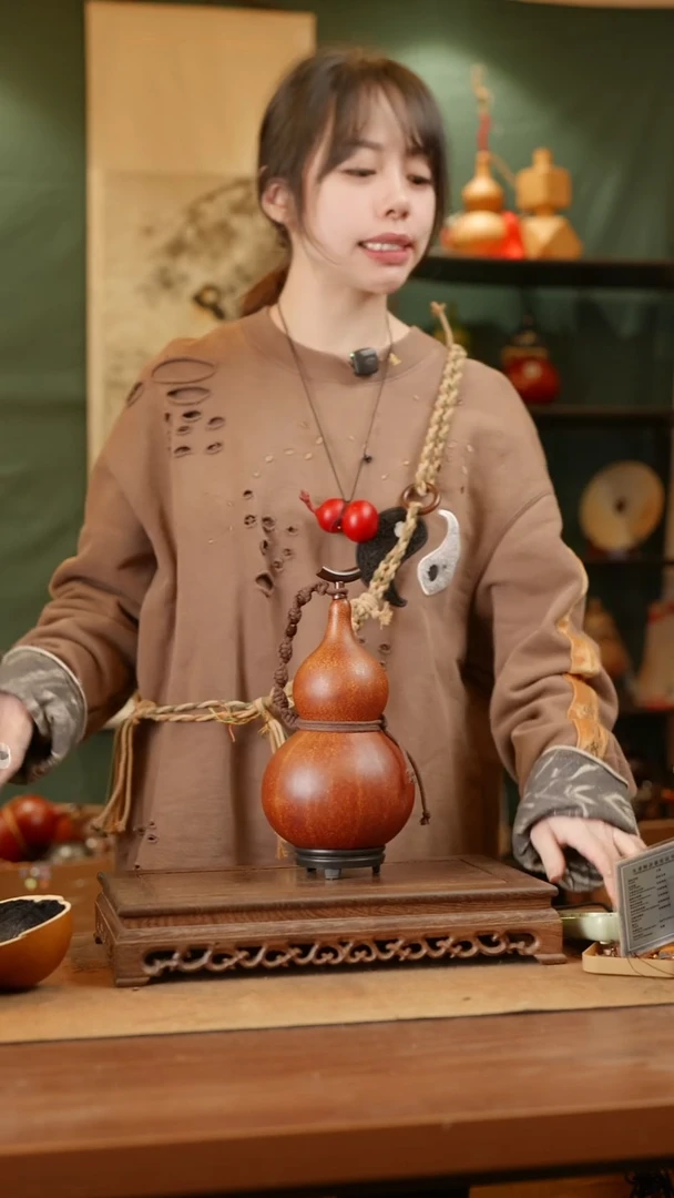 162号精品天然大漆酒葫芦一物一拍~