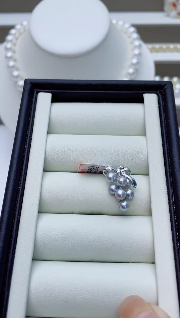 海水珍珠银S925镶嵌颈饰W1