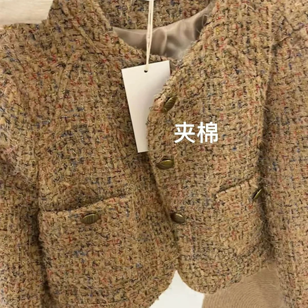 1105#气质小香尼子外套夹棉