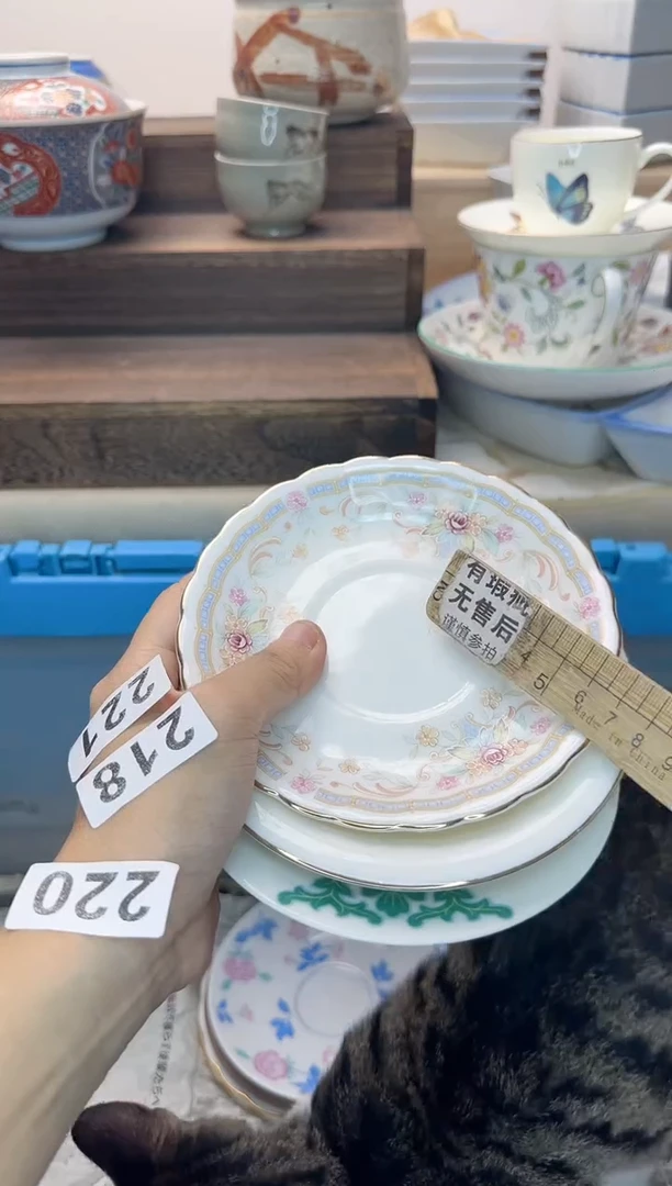 茶杯紫砂3*218淘艺中古瓷器全场满18元包邮