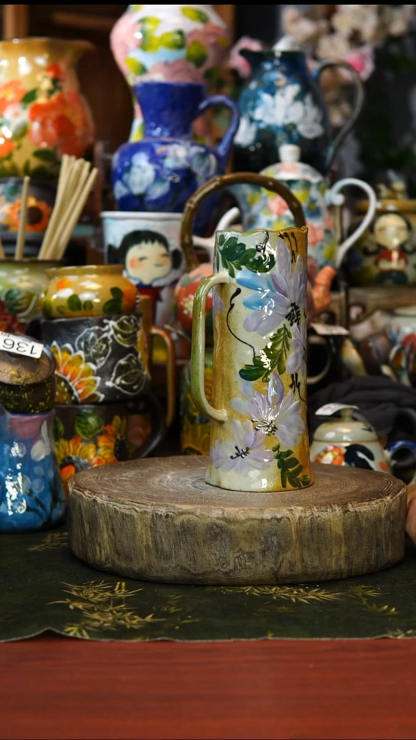 花瓶/杯子/碗170景德镇手工高温釉下彩
