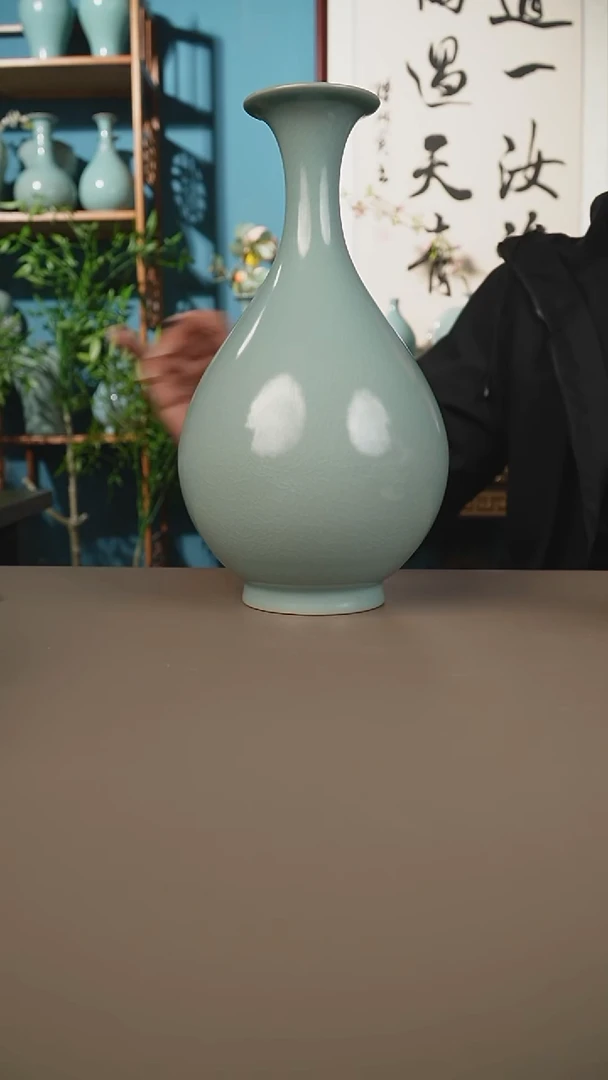 仿古玉壶春瓶微暇