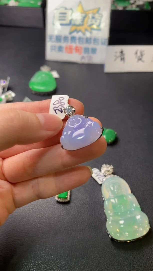 颈饰银S925镶嵌翡翠翡翠