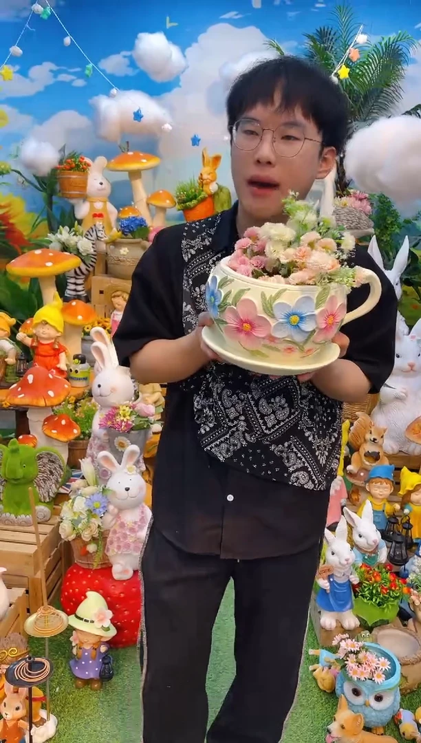 茶杯花盆
