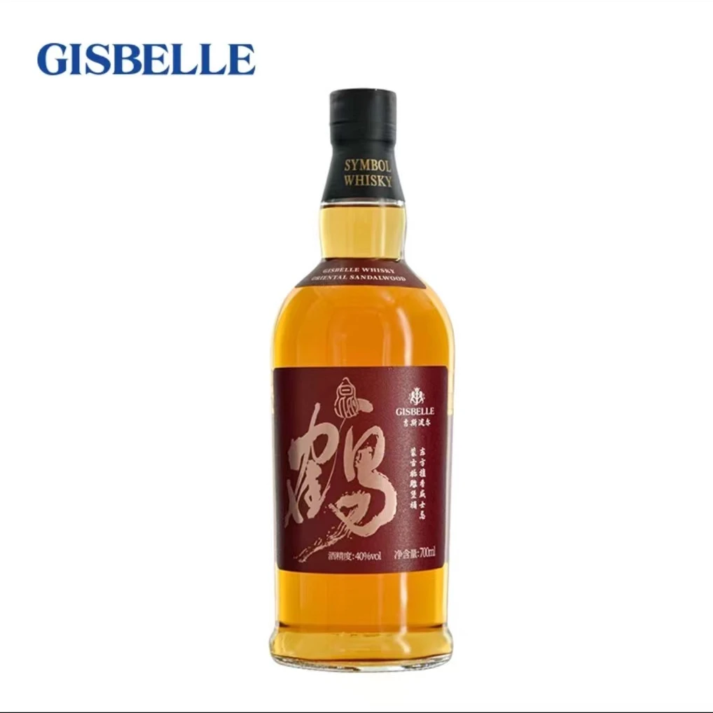 吉斯波尔40度昆鹤东方檀香蒙古栎雕堡桶无焦糖色高端威士忌