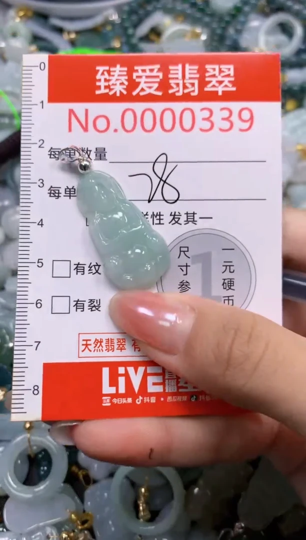 吊坠(不含链)未镶嵌翡翠0339