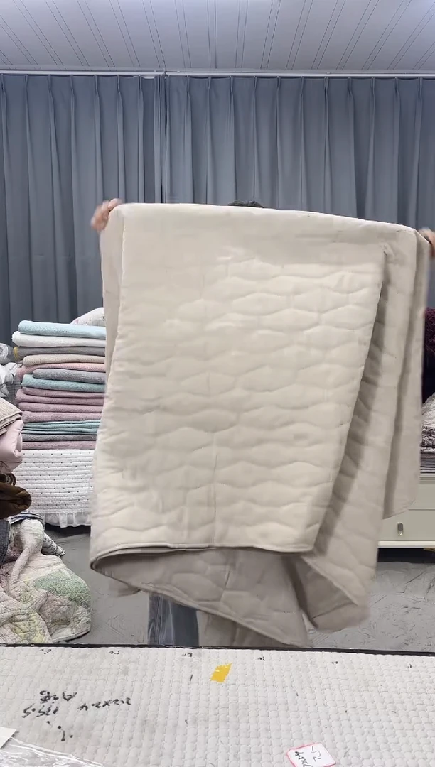 棉1.7*2.4米色床盖水洗棉