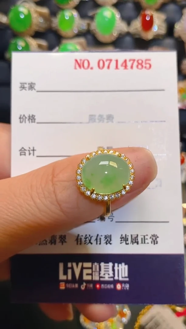 银S925镶嵌翡翠耳饰天然