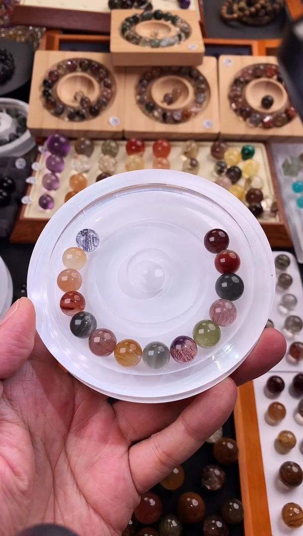 未镶嵌手串水晶紫**9天然水晶单颗