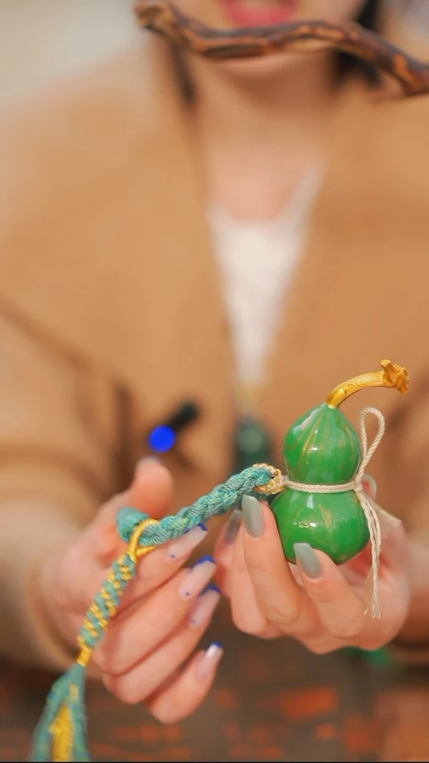 285非遗漆手艺工天然葫芦文玩福禄