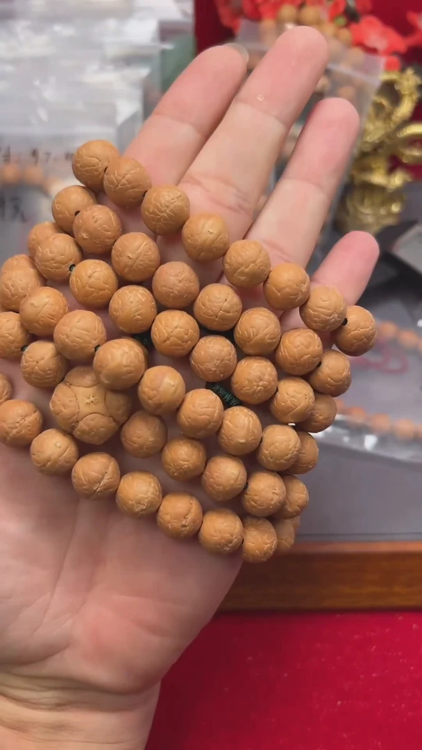 【闪购商品】凤眼菩提手串12号大11的108长串矮桩