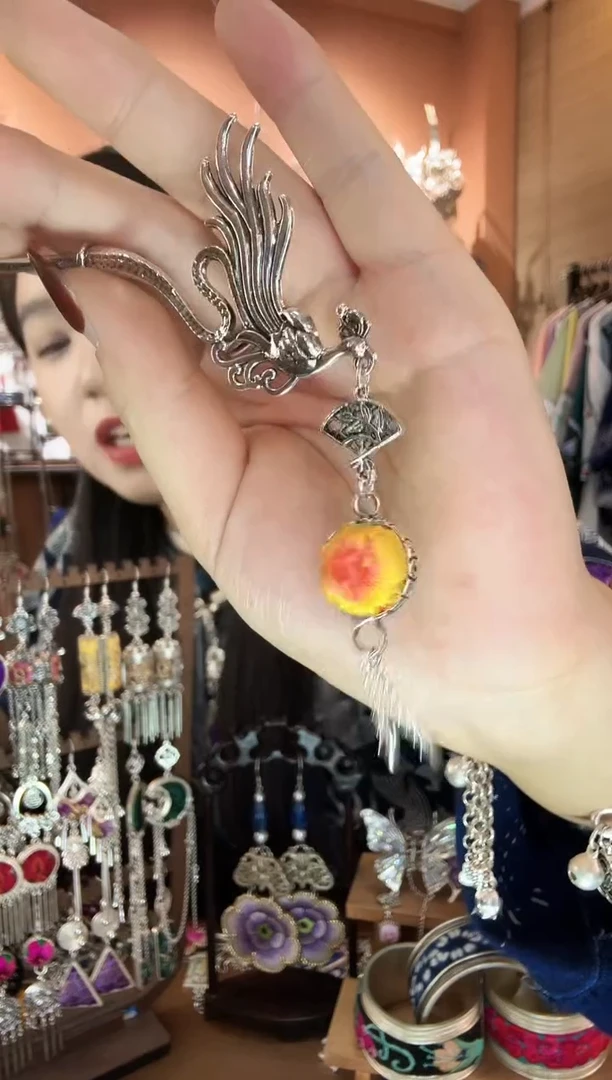 刺绣纯手工民族风耳环