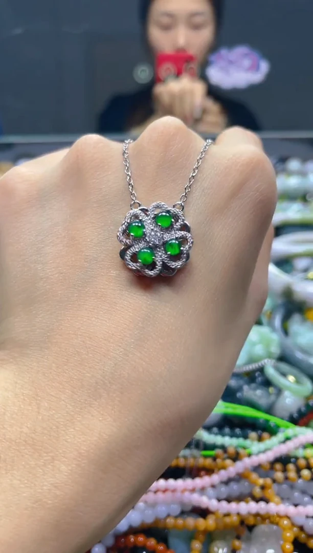 颈饰未镶嵌翡翠/G/翡翠A货，一件也是批发价