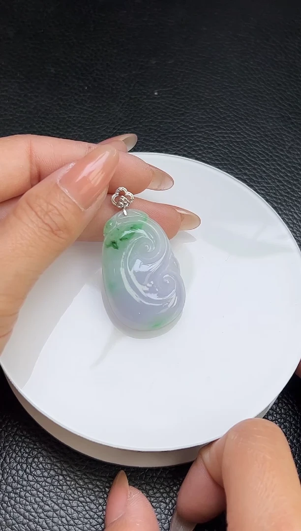 【闪购商品】翡翠颈饰18K金镶嵌YM1000-1 如意