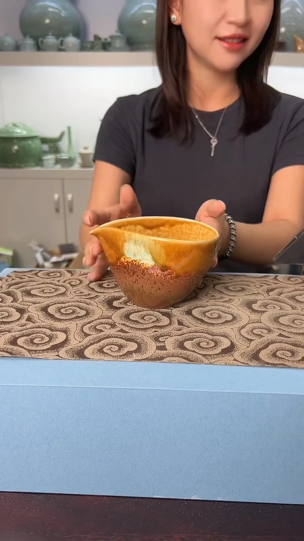 龙泉云间青瓷小米茶器