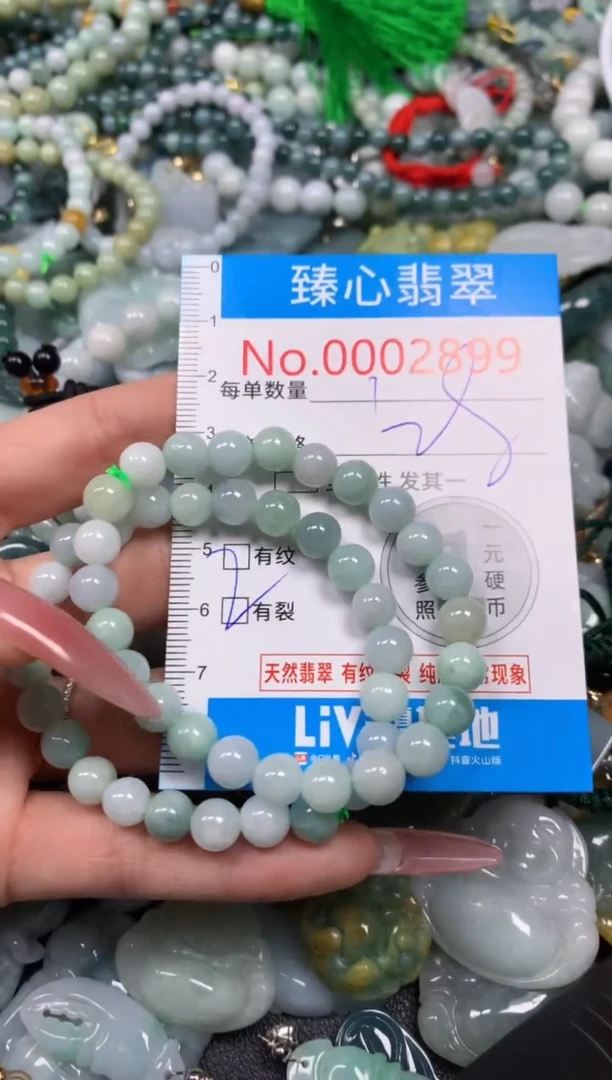 【闪购商品】翡翠颈饰未镶嵌含绳0002899