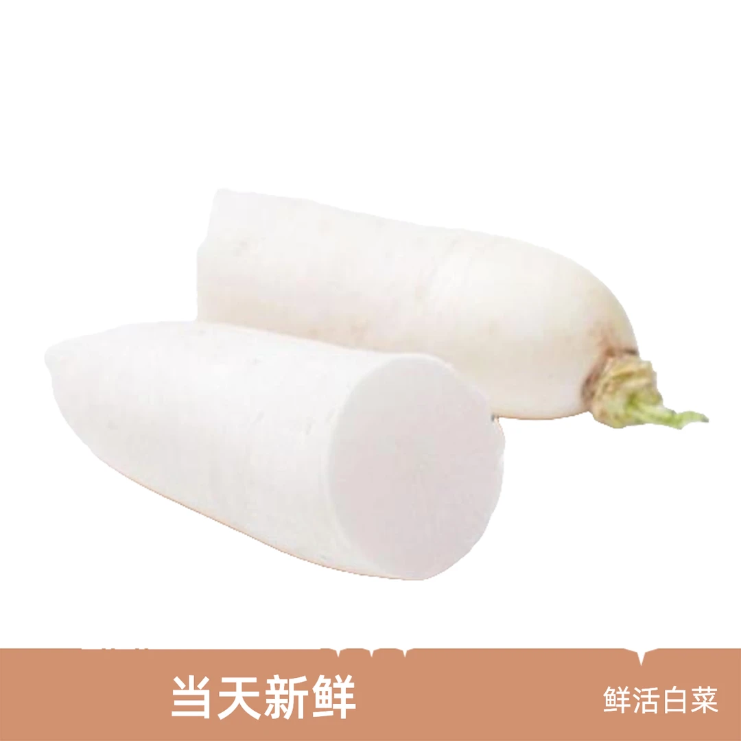 现挖新鲜白罗卜1.5-1.7斤/份