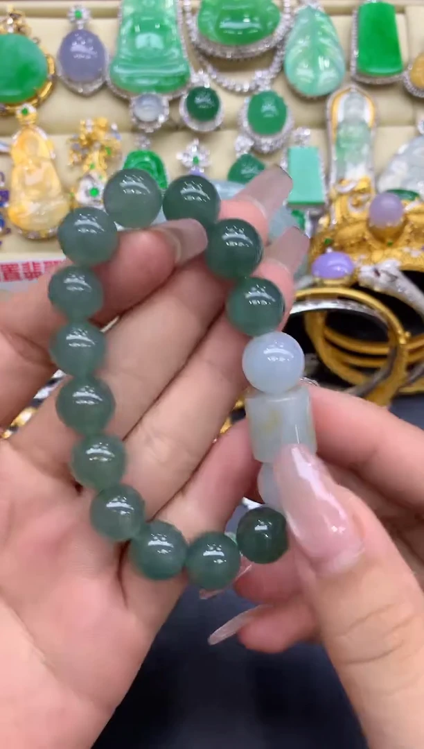 未镶嵌手串翡翠49-中国好珍宝