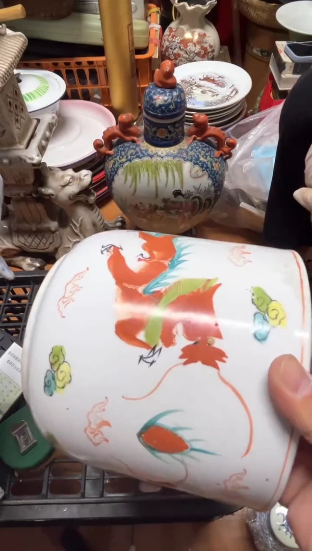 手工艺品琉璃九***子摆件