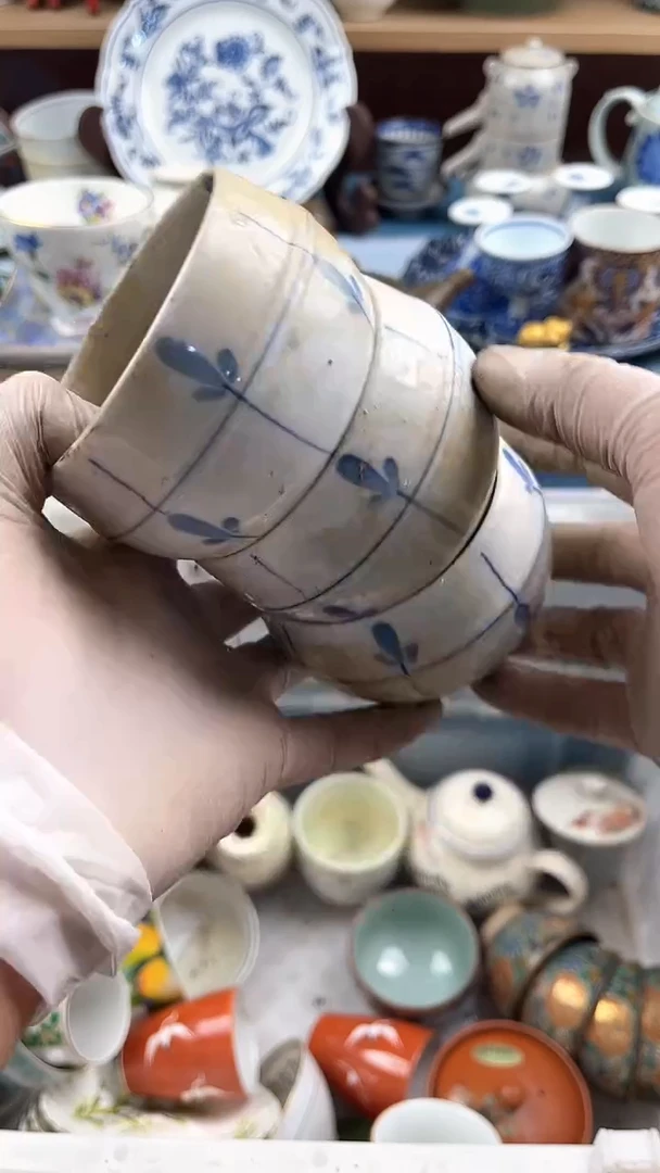 瓷片英歌瓷器满19.9包邮