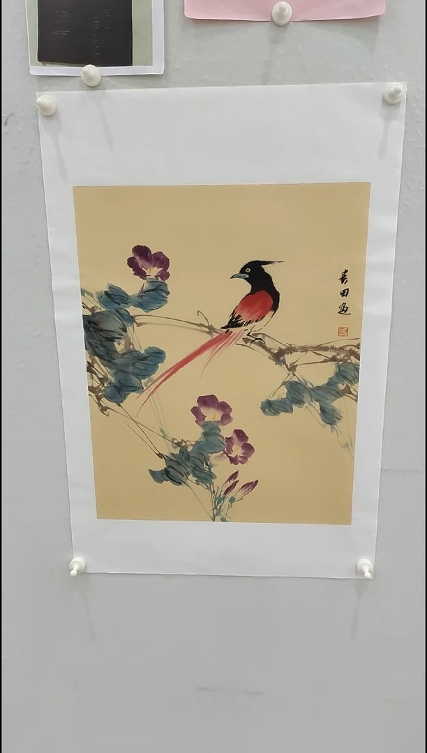 书法李贵田 写意花鸟 2.7平尺