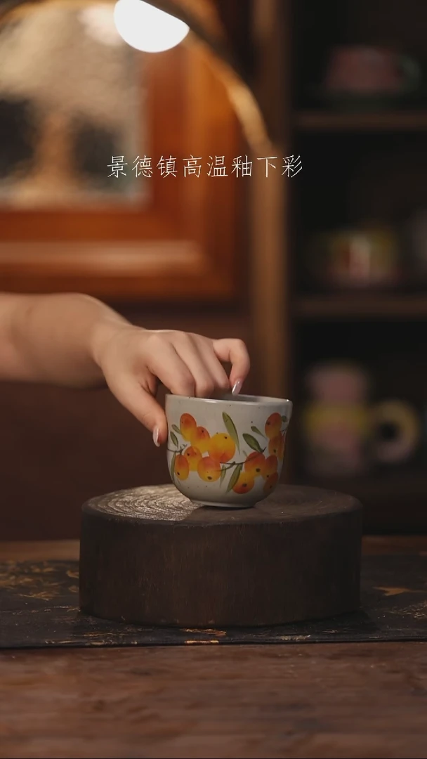 陶瓷景德镇高温釉下手绘陶瓷374