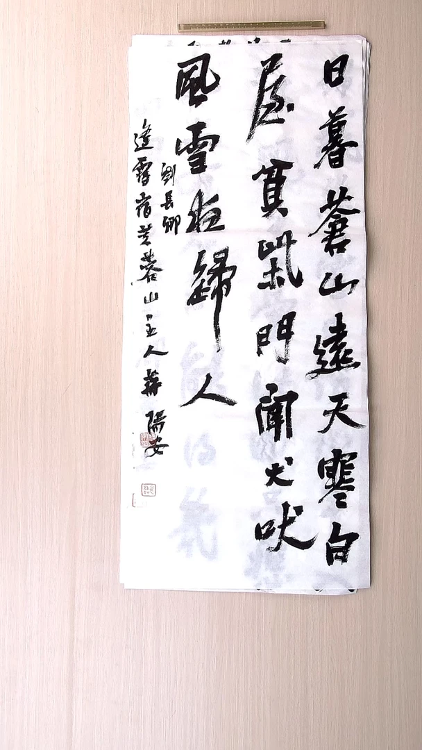 书法蒋阳安 陕西西安68*34