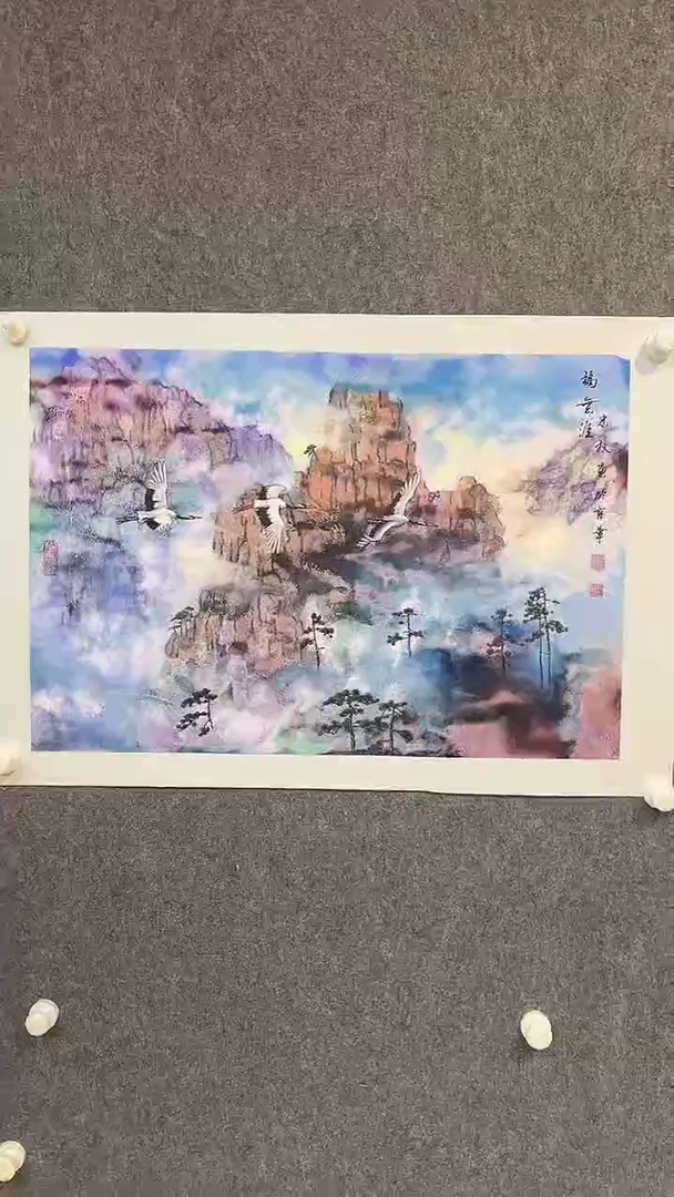 国画王忠权-3平尺-国画-金