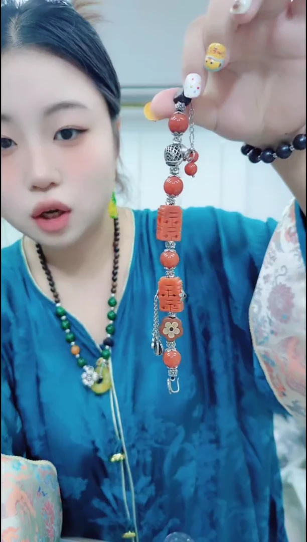 翡翠未镶嵌颈饰2035喜字手链