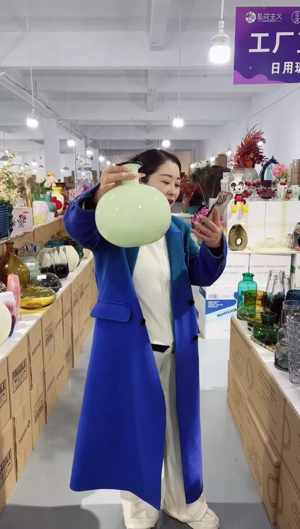 【闪购商品】玻璃UU外贸花瓶微瑕-5UR1