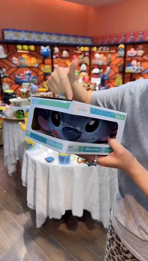 瓷片@@史迪奇水果沙拉碗（礼盒）