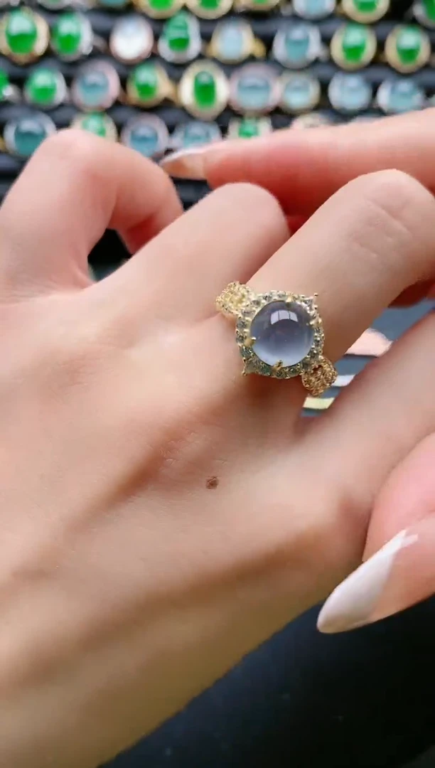 【闪购商品】翡翠戒指银S925镶嵌111111