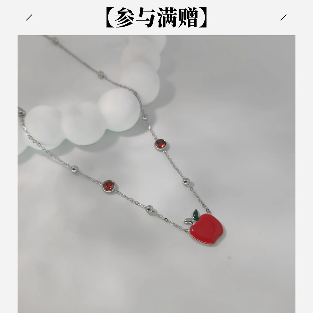 XUPING/旭平首饰 不锈钢合成锆石项链 冬上新百搭 GDJ T001139914