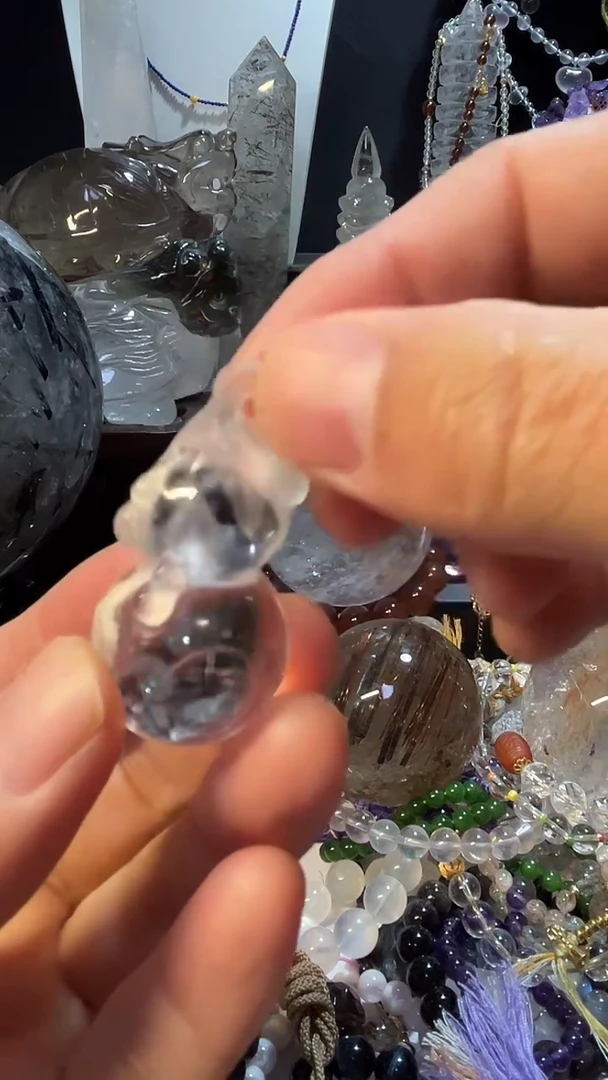 颈饰未镶嵌水晶天然水晶葫芦吊坠