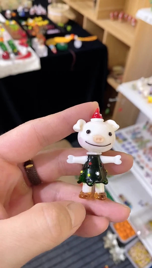 琉璃手工艺品小猪
