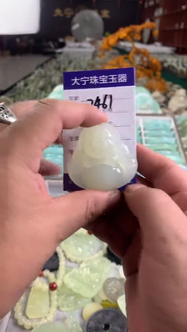 未镶嵌蛇纹石玉颈饰2461