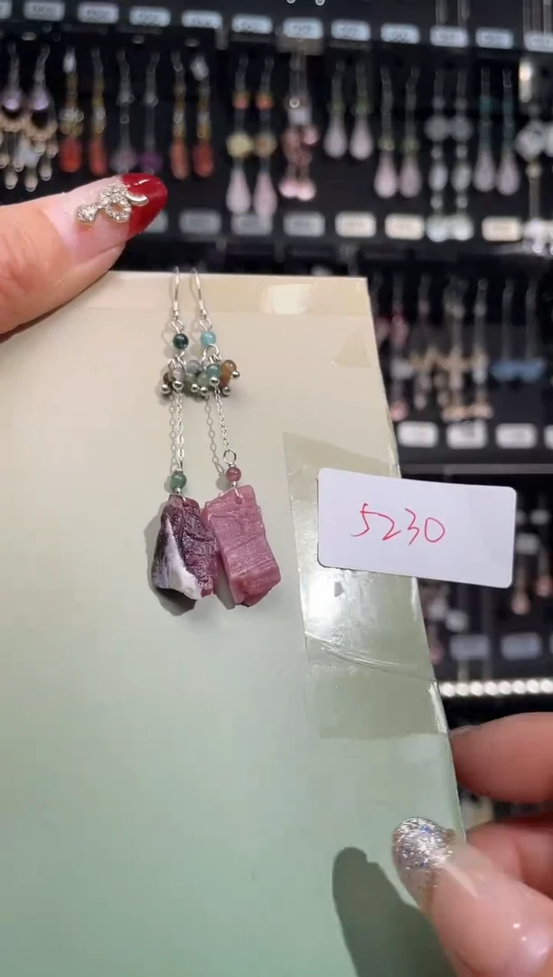 【闪购商品】紫晶耳饰银S925镶嵌喜欢拍