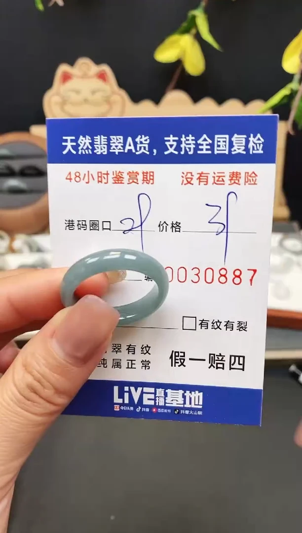 未镶嵌戒指翡翠0887