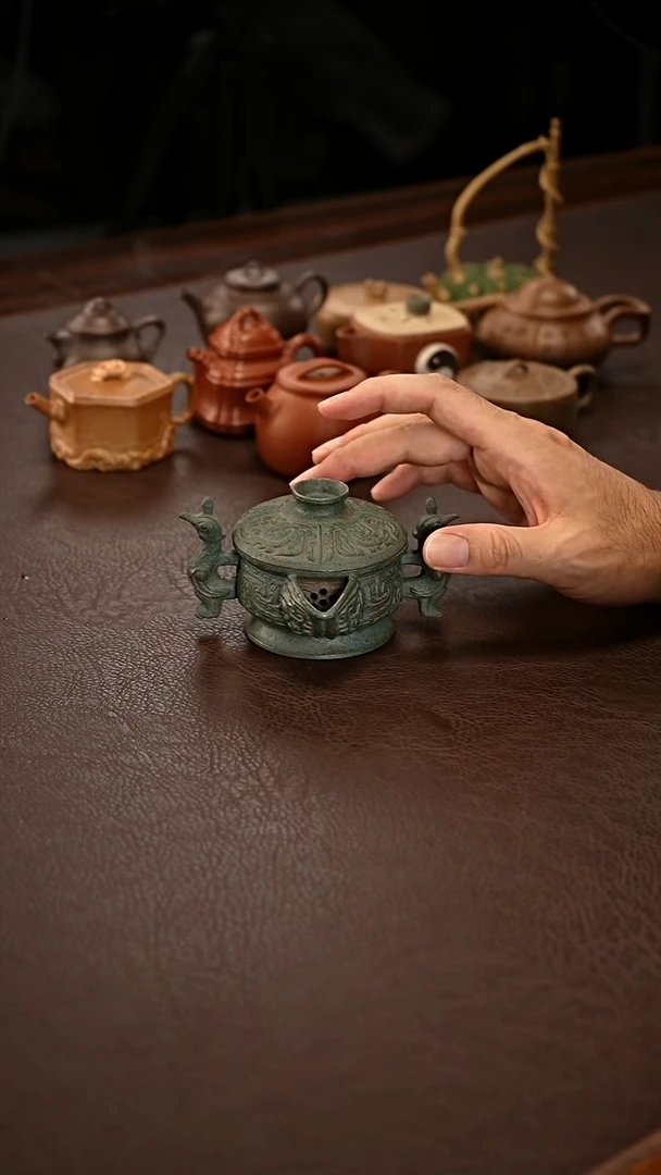 茶壶紫砂双凤宝瓶紫砂壶
