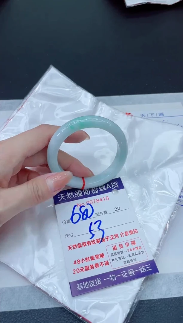 未镶嵌手镯翡翠680.000