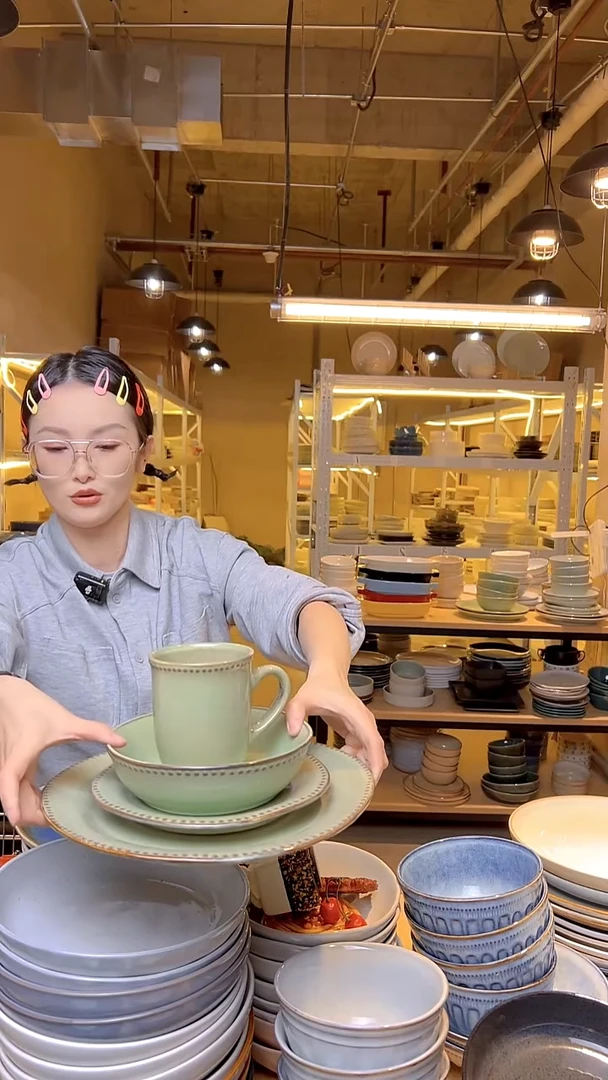 瓷158外贸尾货窑变釉下彩默认微瑕