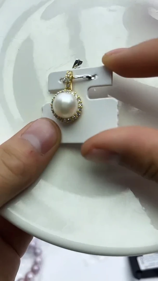 未镶嵌吊坠淡水珍珠白色系吊坠