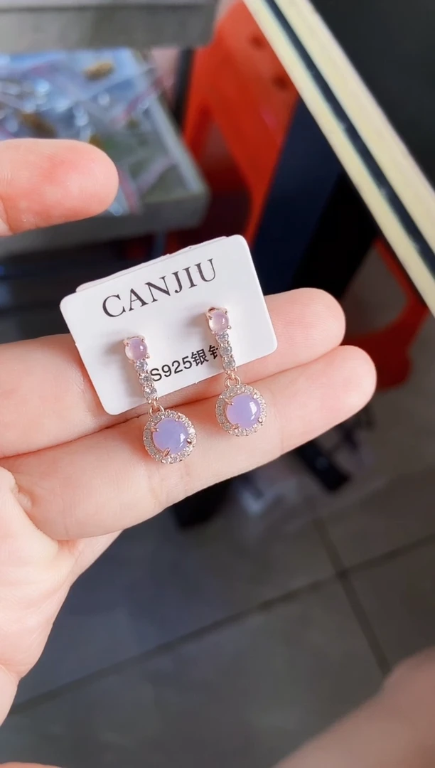 翡翠戒指银S925镶嵌1