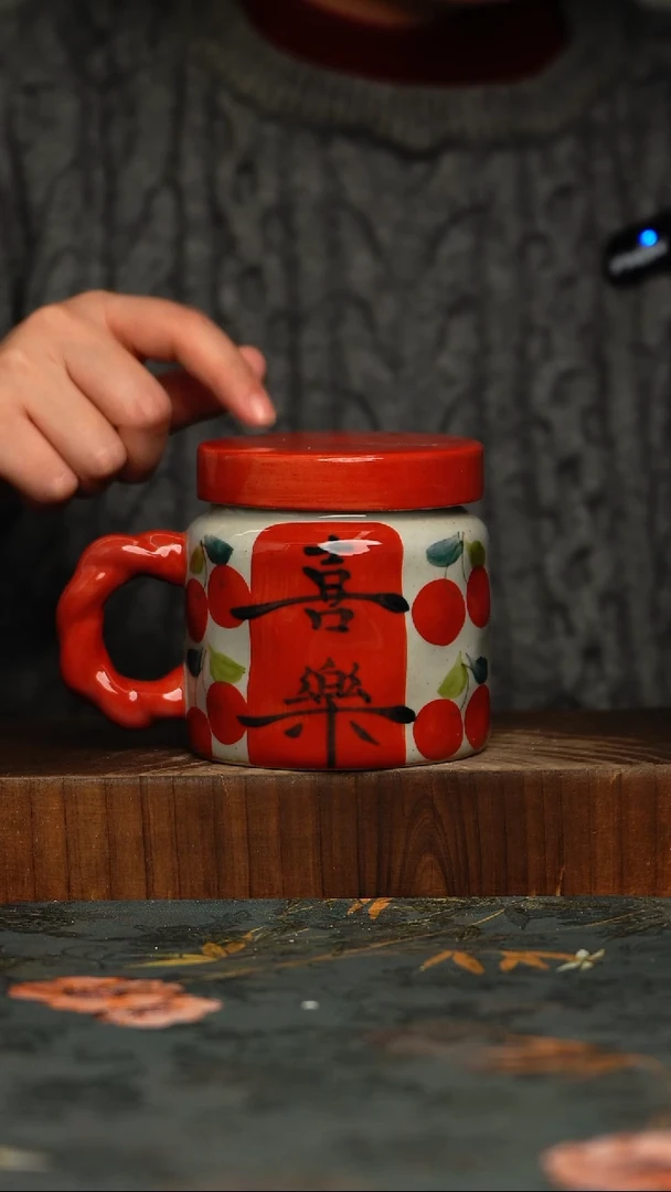 瓷片釉下彩手工手绘同款陶器