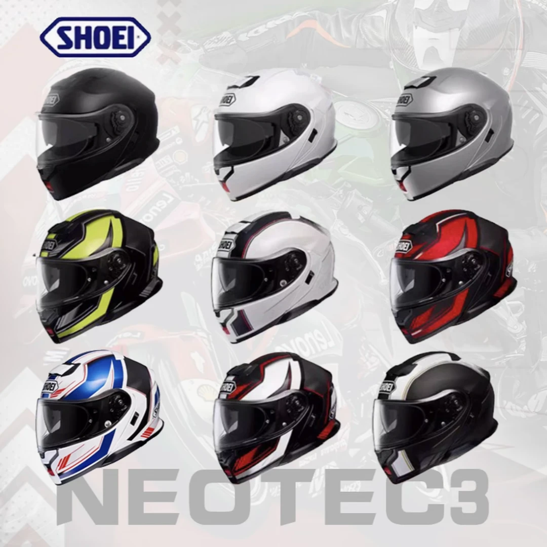 日本SHOEI揭面盔NEOTEC3双镜片头盔进口跑车盔骑行防雾设计全新