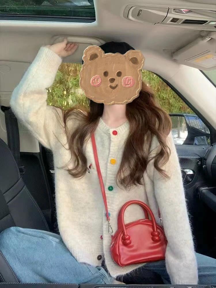 +集合链接+卡通减龄圆领针织毛衣韩系软糯内搭外穿上衣1~500号