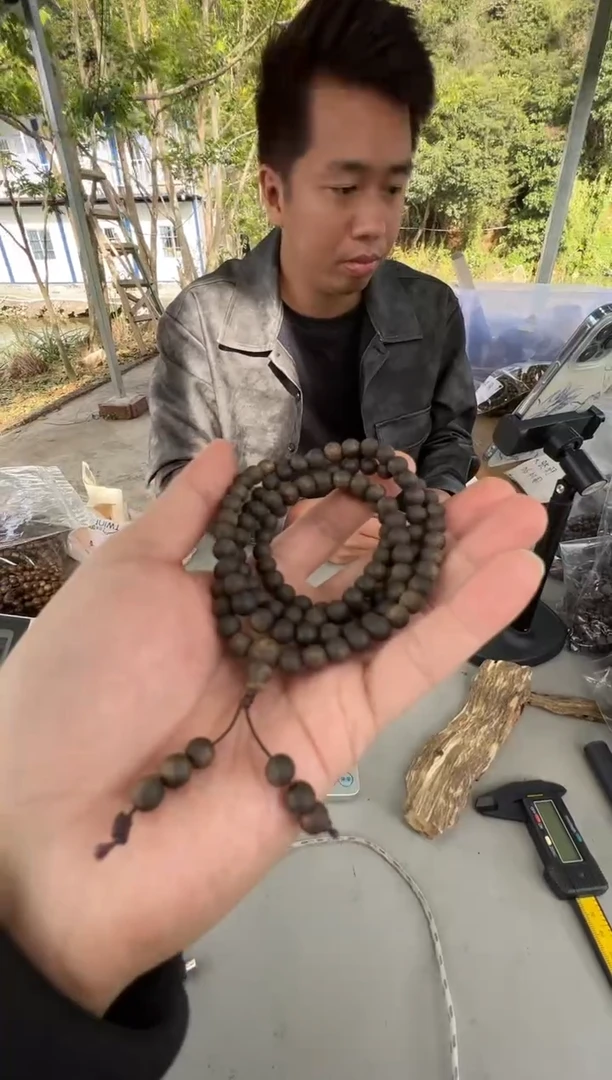 沉香手串张勺子沉水06圆珠多圈多样性发一