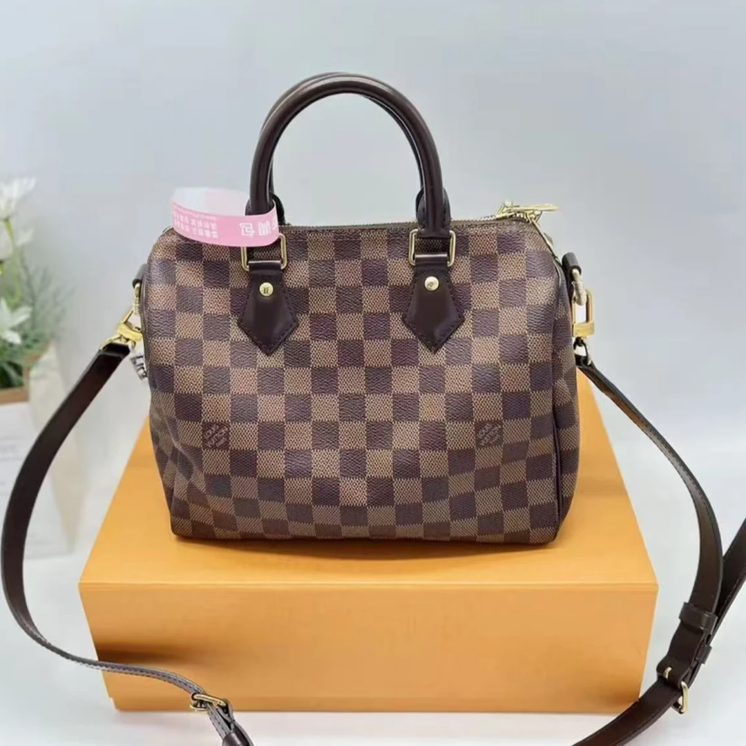 95新 LouisVuitton/路易威登 【安则专属】棕棋盘格sp25斜挎包