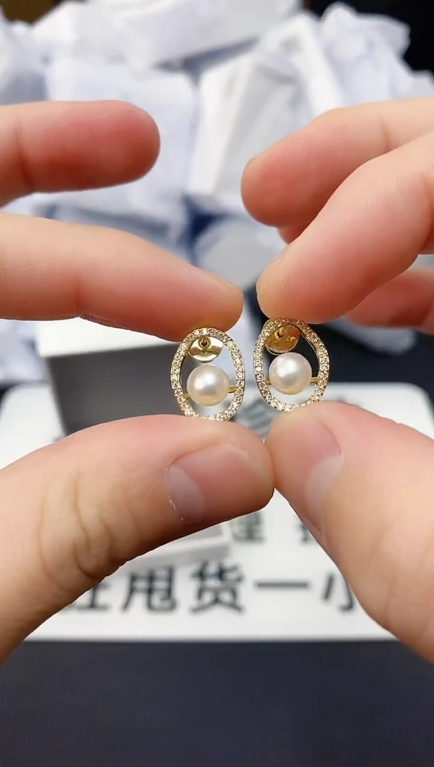 未镶嵌耳饰淡水珍珠ED1045