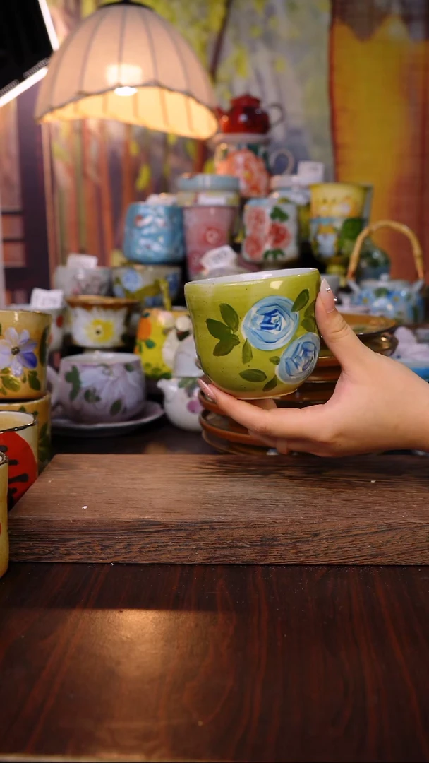 杯子泥垚手作 景德镇手工手绘陶瓷器物